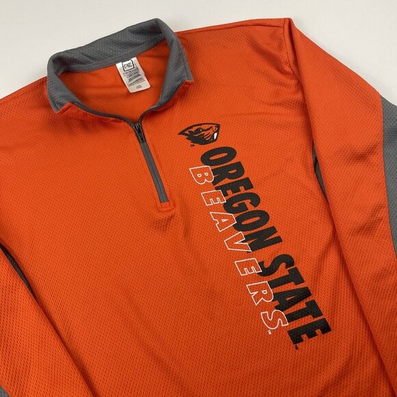 KA Knights Apparel Oregon State Beavers 1/4 Zip Pullover Men’s L Waffle Knit - Picture 1 of 10